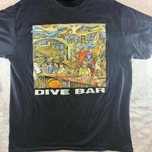Dive Bar Graphic Black T-Shirt